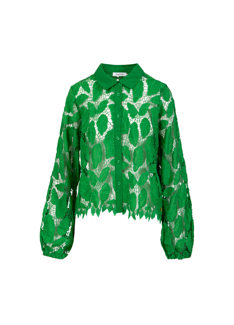 Coster Copenhagen SPETSBLUS Shirt/Blouse Lush green - 444