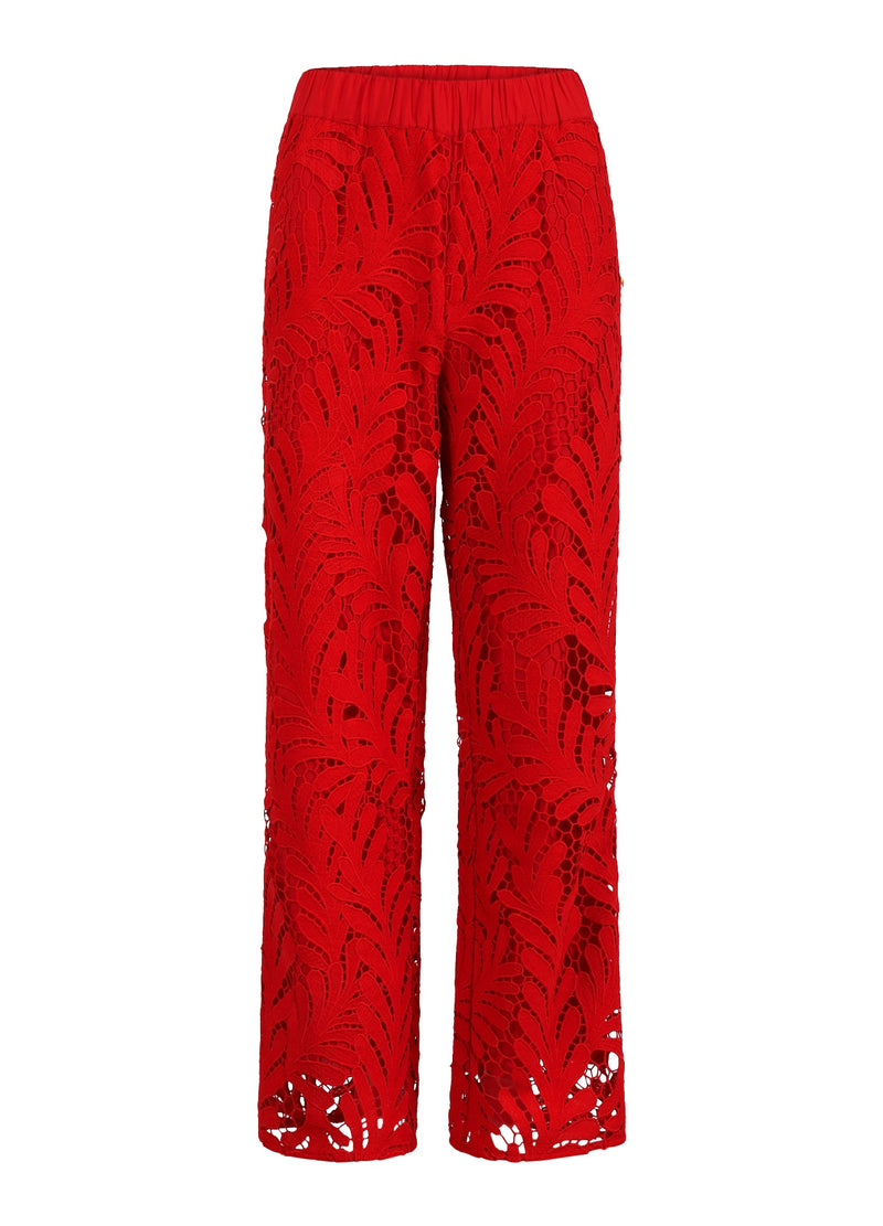 Coster Copenhagen SPETSBYXOR Pants Scarlet red - 618