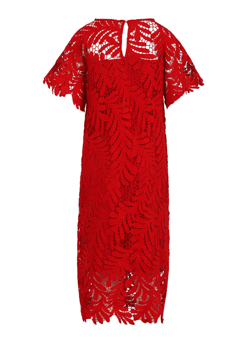 Coster Copenhagen SPETSKLÄNNING Dress Scarlet red - 618