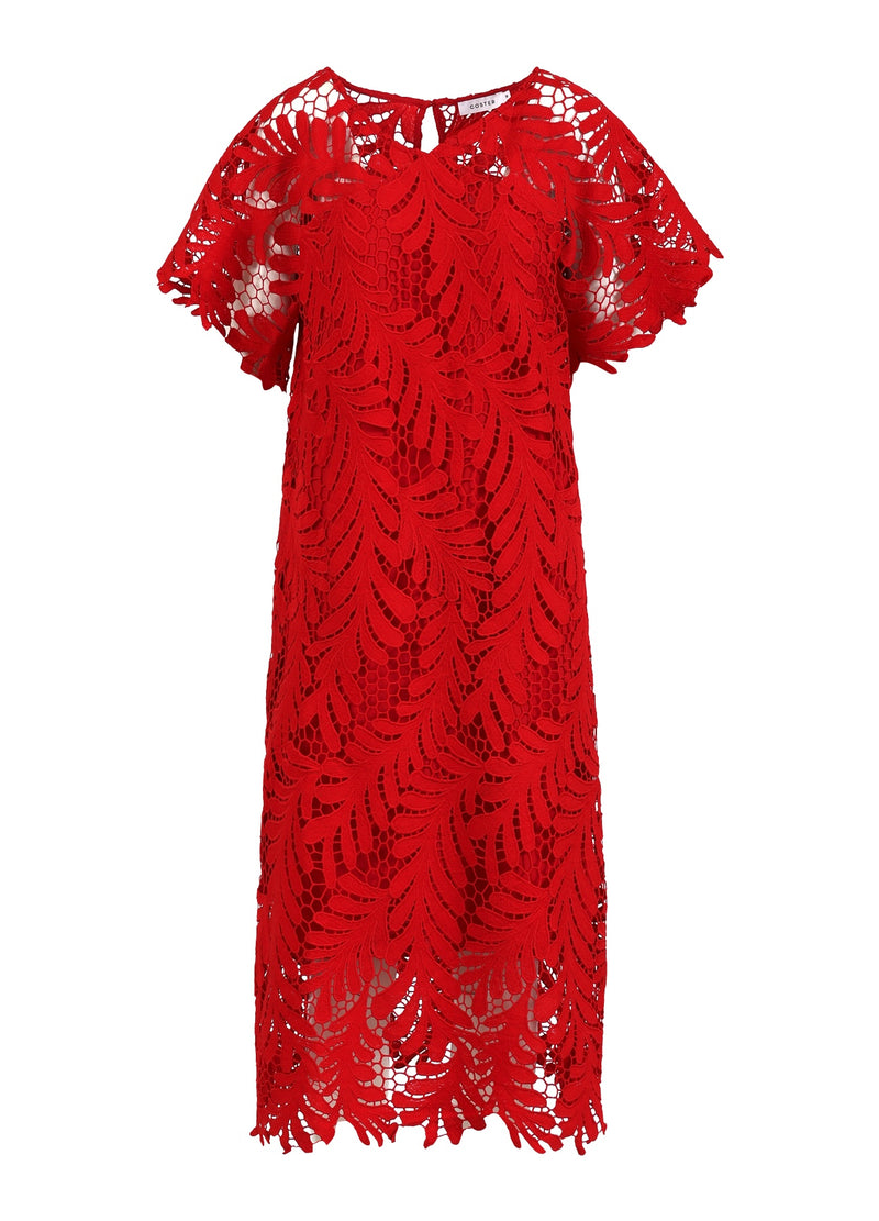 Coster Copenhagen SPETSKLÄNNING Dress Scarlet red - 618