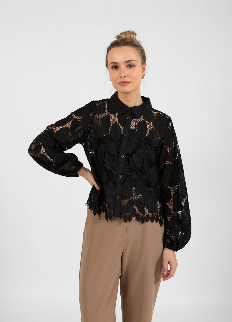 Coster Copenhagen SPETS SKJORTA Shirt/Blouse Black - 100