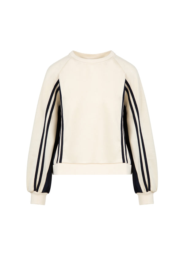 Coster Copenhagen SPORTIGT SWEAT Shirt/Blouse Off white/Navy - 202