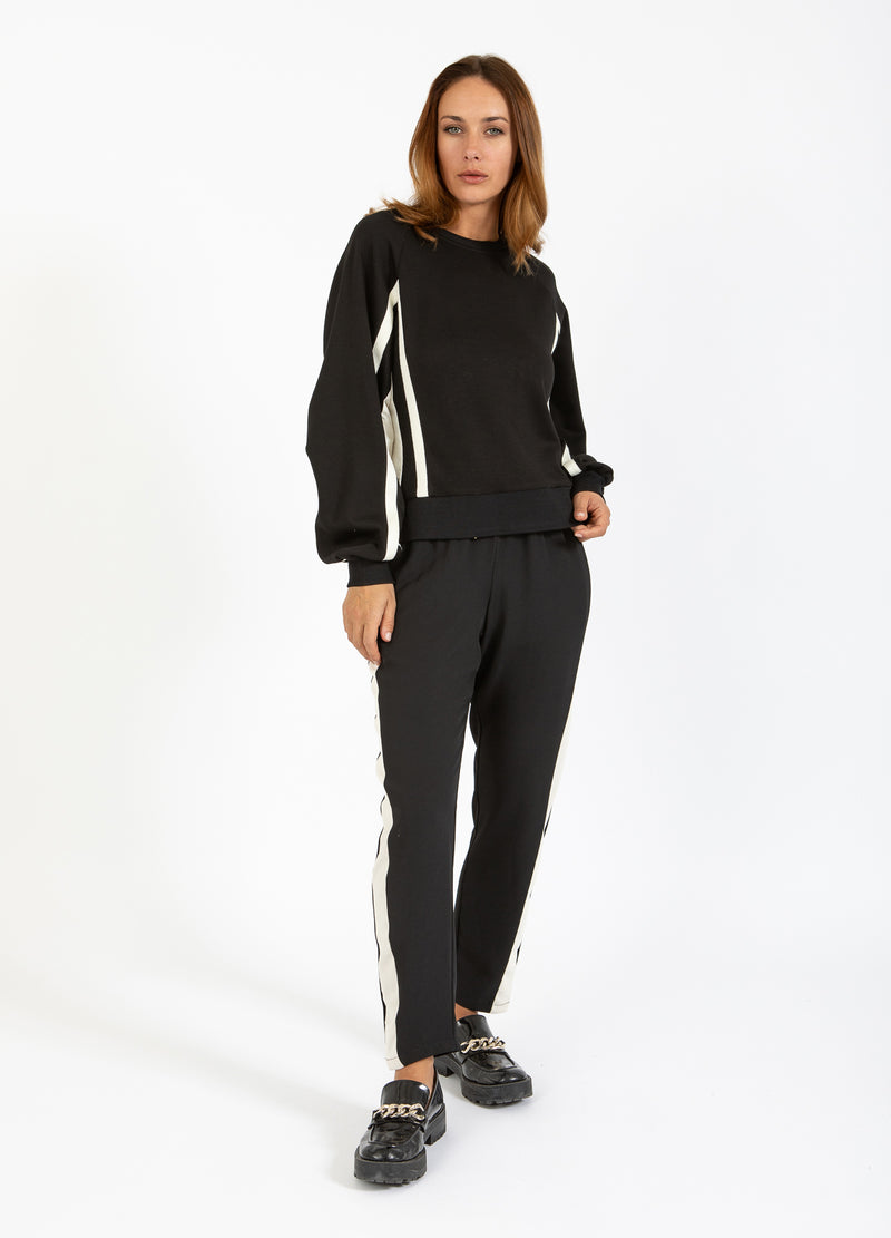 Coster Copenhagen SPORTIGT SWEAT I TVÅ FÄRGER Shirt/Blouse Creme / black - 177