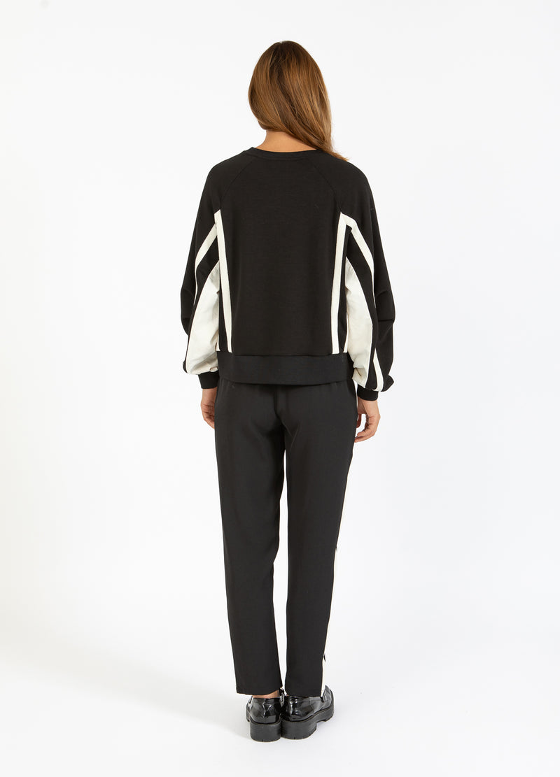 Coster Copenhagen SPORTIGT SWEAT I TVÅ FÄRGER Shirt/Blouse Creme / black - 177