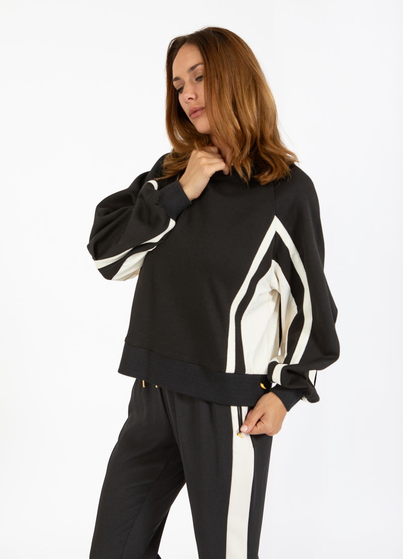 Coster Copenhagen SPORTIGT SWEAT I TVÅ FÄRGER Shirt/Blouse Creme / black - 177
