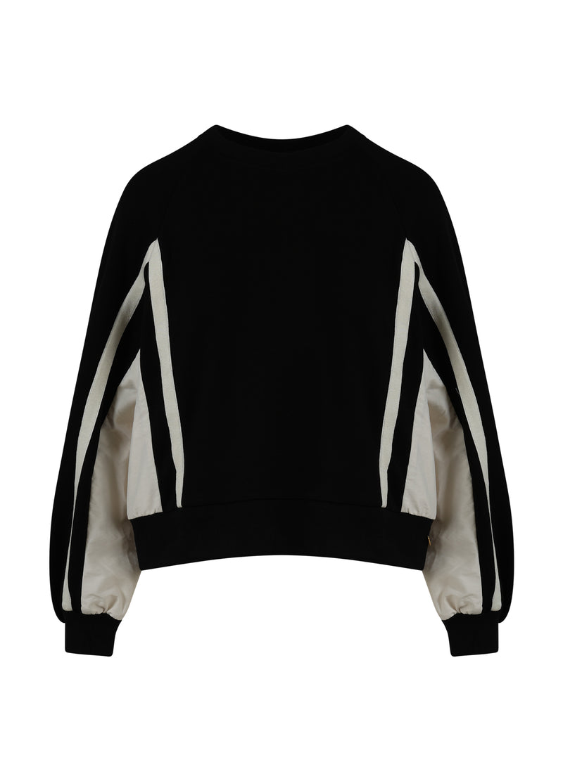 Coster Copenhagen SPORTIGT SWEAT I TVÅ FÄRGER Shirt/Blouse Creme / black - 177