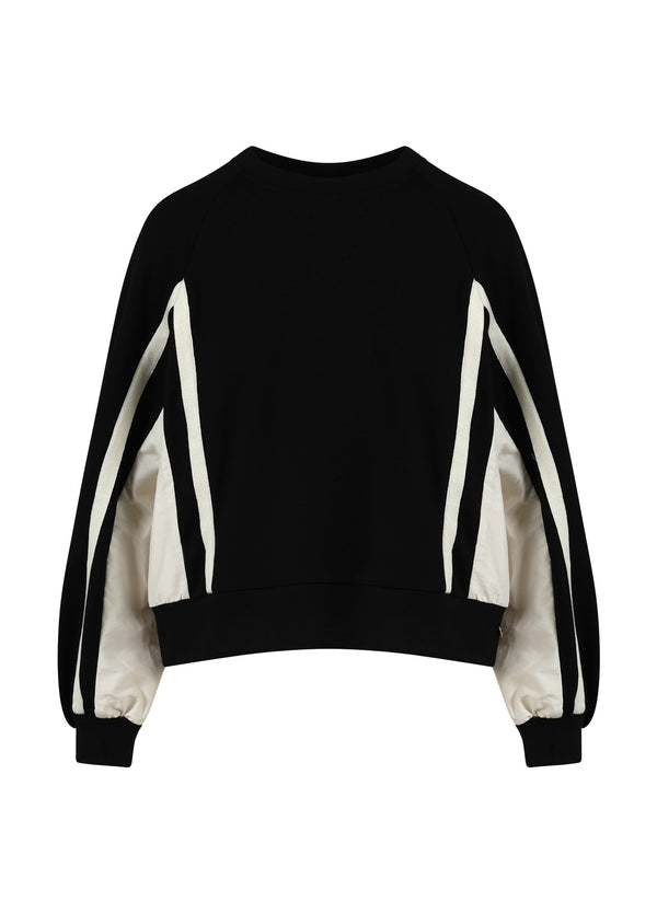 Coster Copenhagen SPORTIGT SWEAT I TVÅ FÄRGER Shirt/Blouse Creme / black - 177