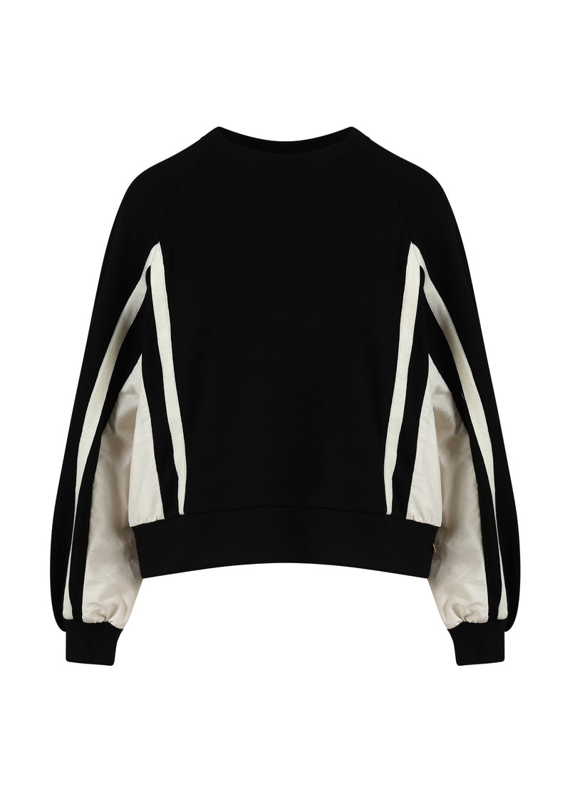 Coster Copenhagen SPORTIGT SWEAT I TVÅ FÄRGER Shirt/Blouse Creme / black - 177