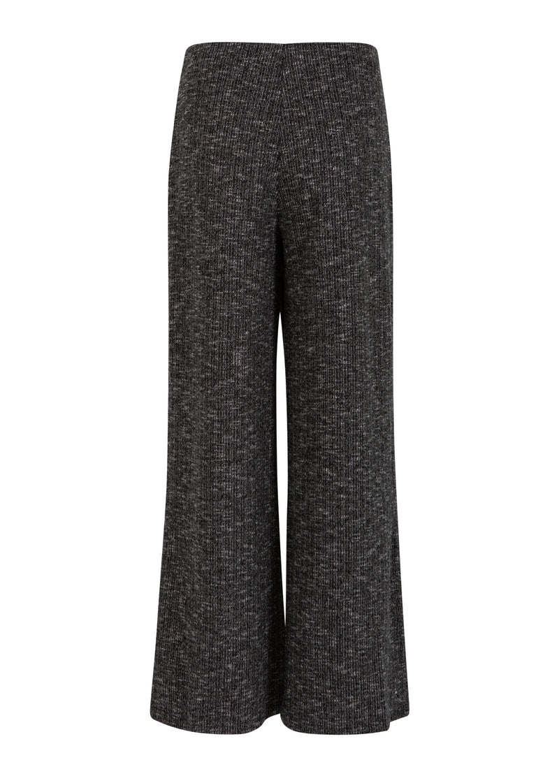 Coster Copenhagen STICKADE BYXOR Knitwear Black/grey mix - 106