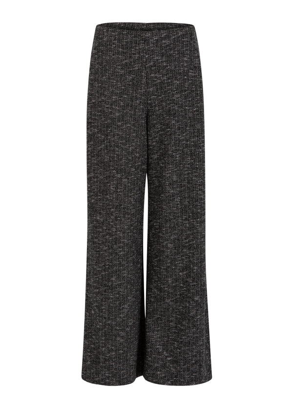 Coster Copenhagen STICKADE BYXOR Knitwear Black/grey mix - 106
