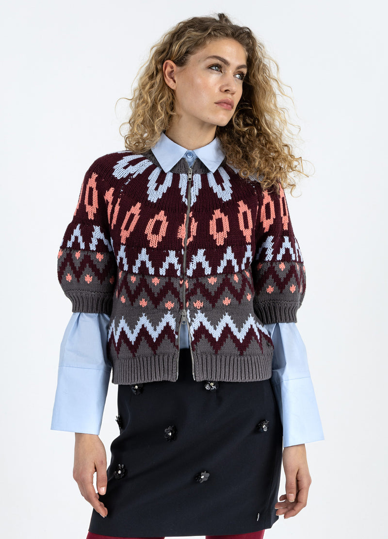 Coster Copenhagen STICKAD BLYGDLÅS JACKA Knitwear Mix - 999