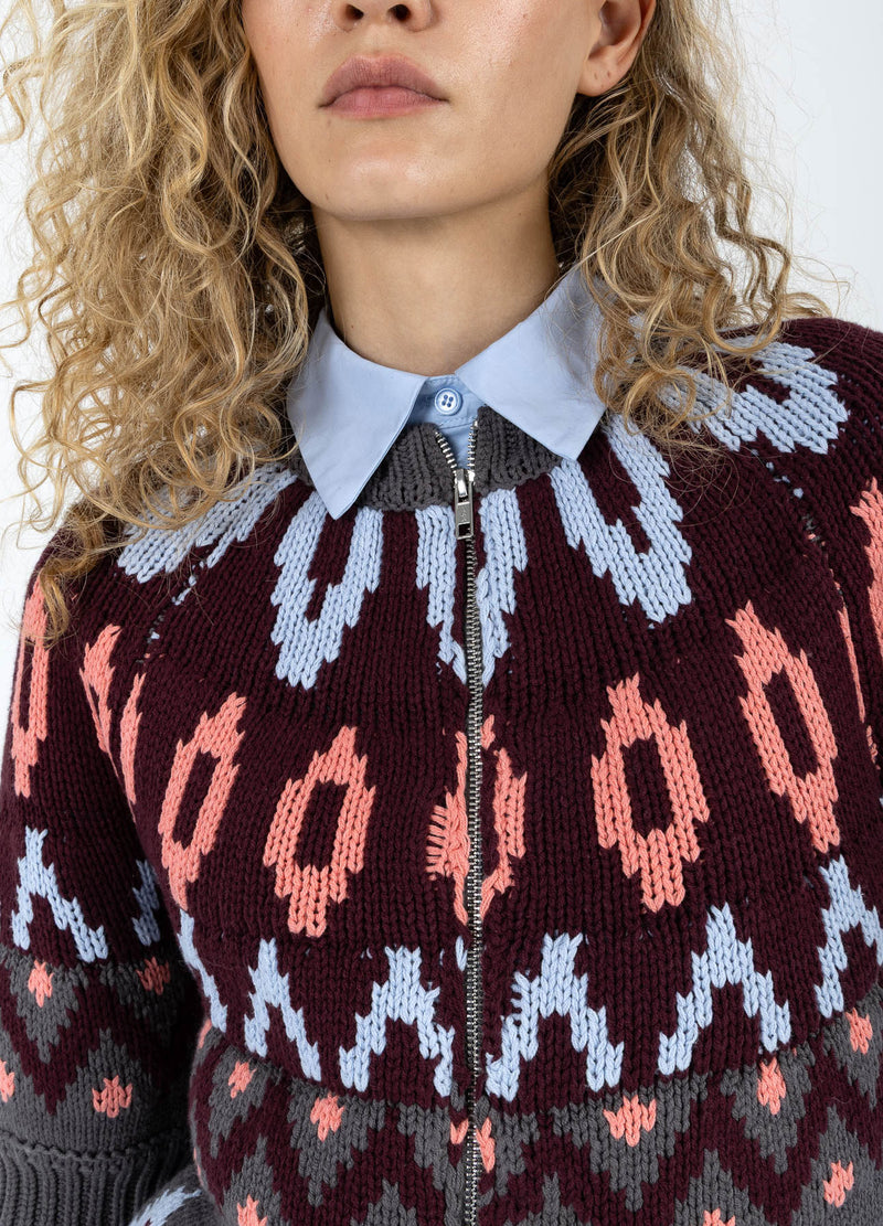 Coster Copenhagen STICKAD BLYGDLÅS JACKA Knitwear Mix - 999