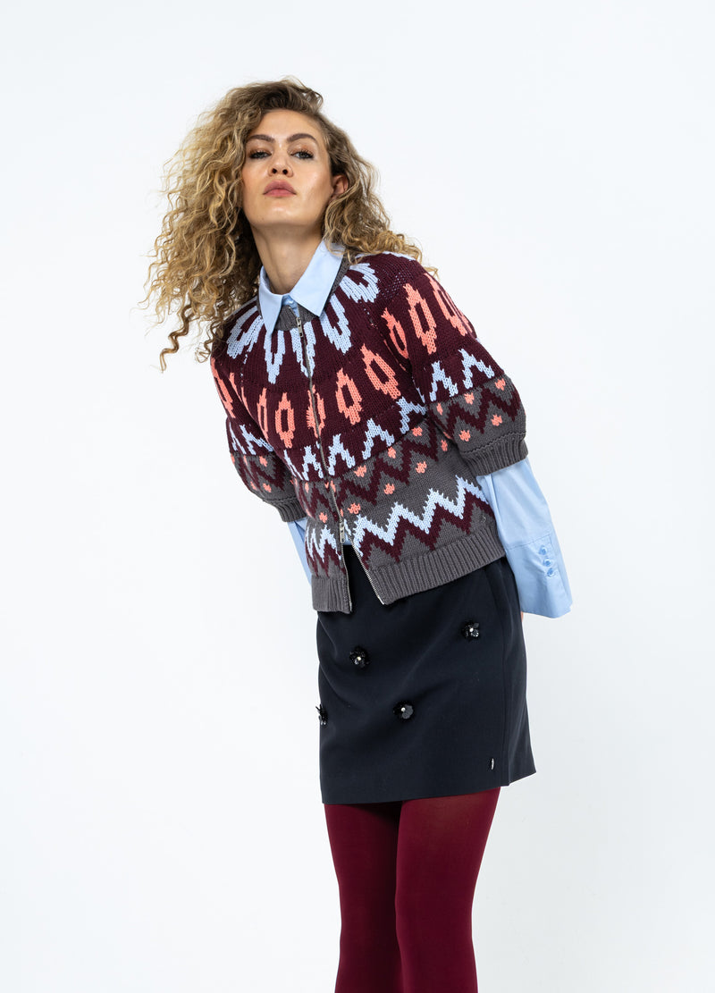 Coster Copenhagen STICKAD BLYGDLÅS JACKA Knitwear Mix - 999