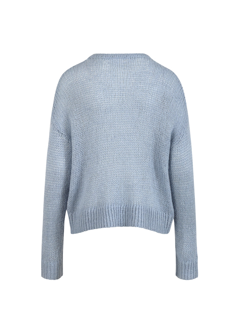 Coster Copenhagen STICKA MED COSTER EMBLEM Knitwear Ice blue - 544