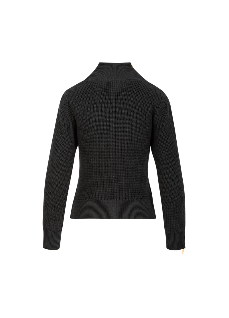 Coster Copenhagen STICKA MED HÖG HALS OCH DRAGKEDJA Knitwear