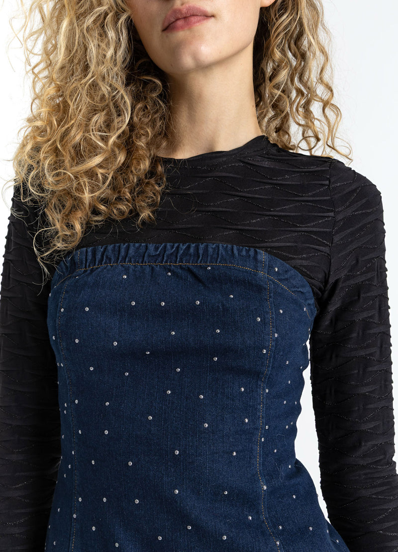 Coster Copenhagen STRUKTUR BLOUSE Shirt/Blouse Black - 100