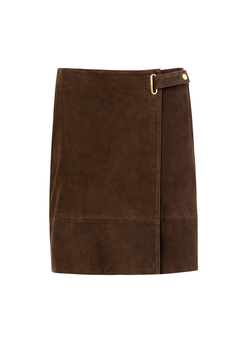 Coster Copenhagen SUEDE-KJOL Skirt Warm brown - 367