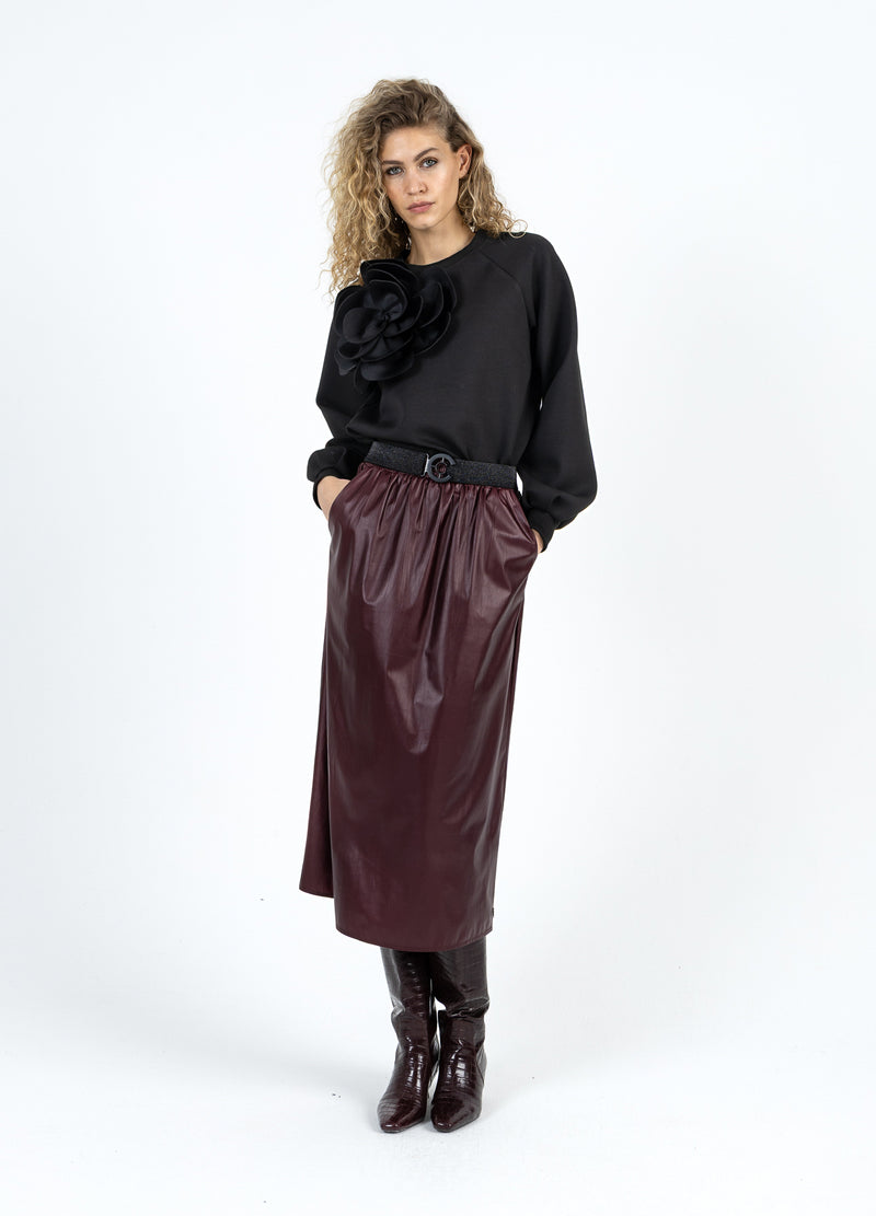 Coster Copenhagen SVETTA MED SCUBA-ROSA Shirt/Blouse Black - 100