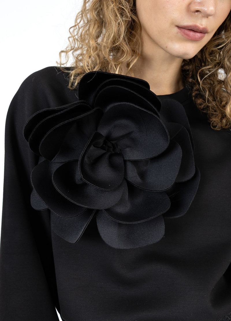 Coster Copenhagen SVETTA MED SCUBA-ROSA Shirt/Blouse Black - 100