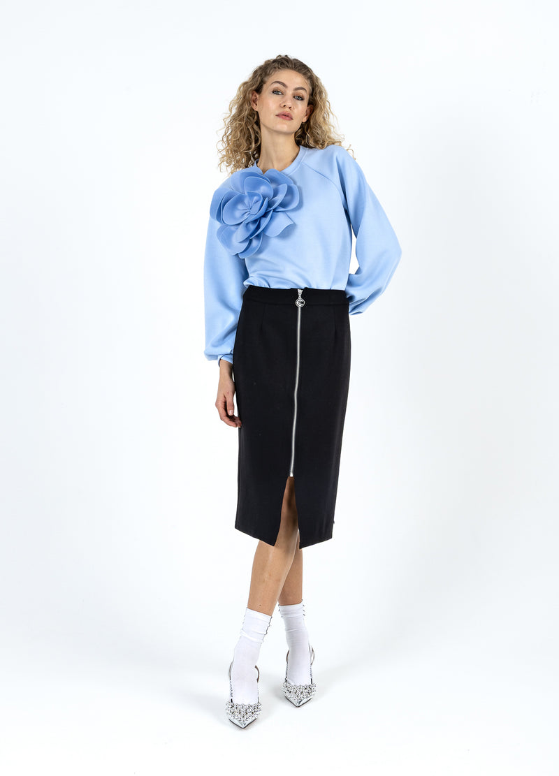 Coster Copenhagen SVETTA MED SCUBA-ROSA Shirt/Blouse Pastel blue - 538