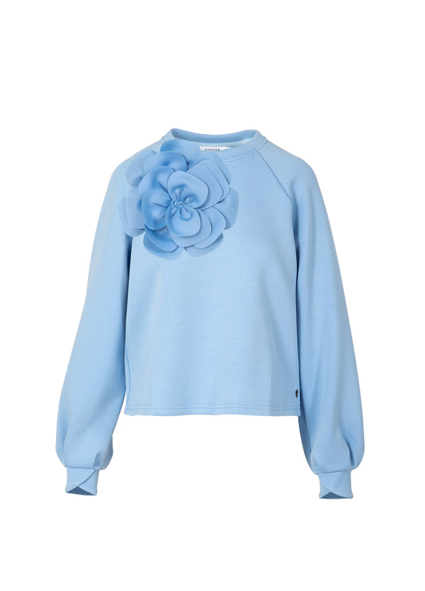 Coster Copenhagen SVETTA MED SCUBA-ROSA Shirt/Blouse Pastel blue - 538