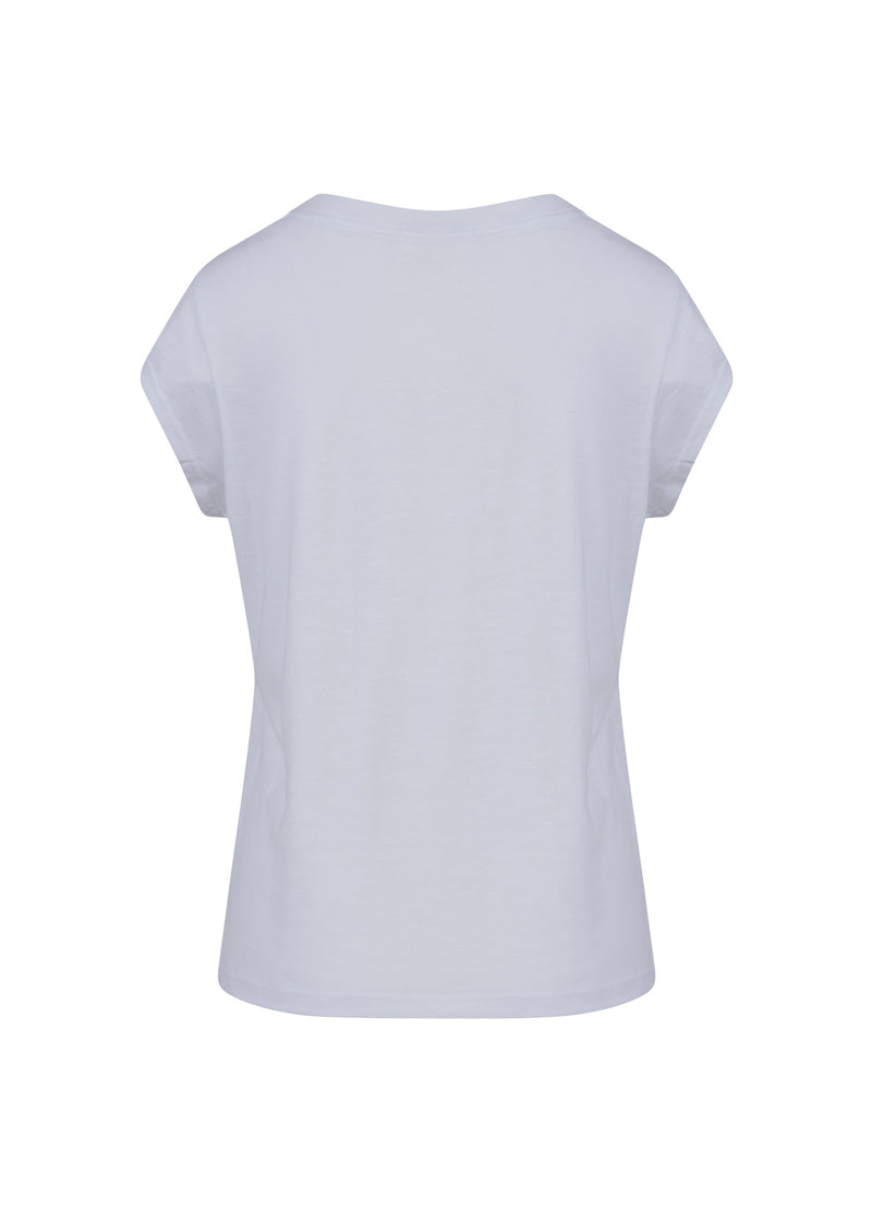 CC Heart T-SHIRT MED CCH-BRODERI Shirt/Blouse White - 200