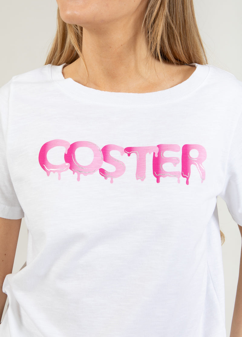 Coster Copenhagen T-SHIRT MED GRAFITTILOGO T-Shirt White - 200