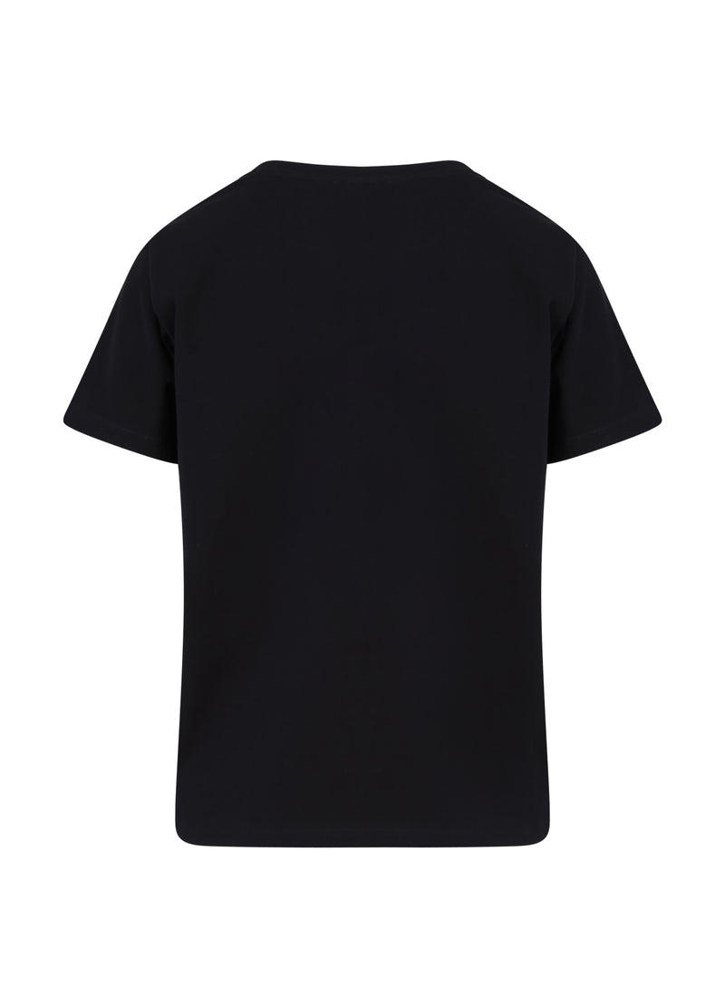 Coster Copenhagen T-SHIRT MED LOGGA - MITTÄRMAR T-Shirt Black - 100