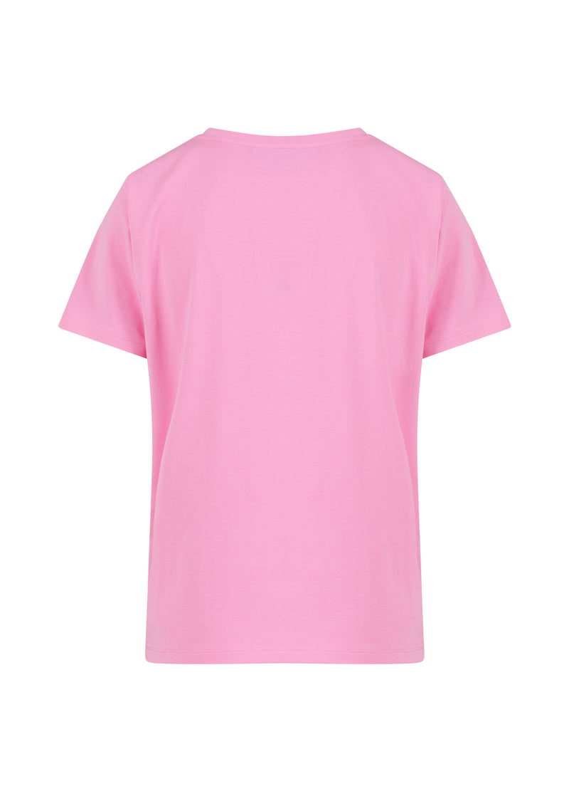 Coster Copenhagen T-SHIRT MED LOGGA - MITTÄRMAR T-Shirt Bubble pink - 690