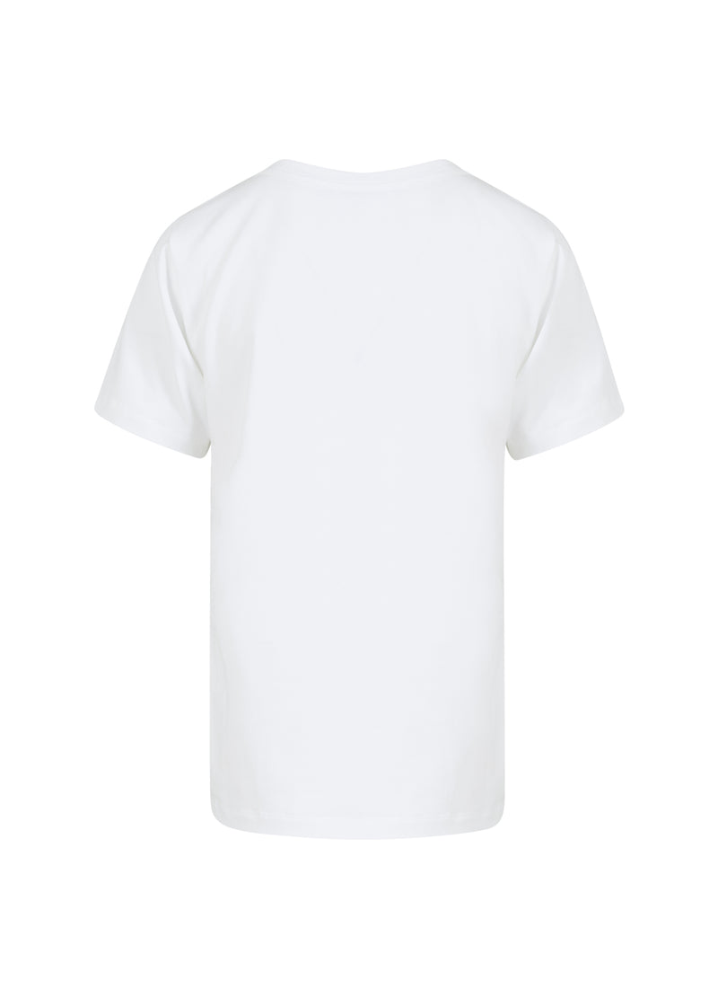 Coster Copenhagen T-SHIRT MED LOGGA - MITTÄRMAR T-Shirt White - 200