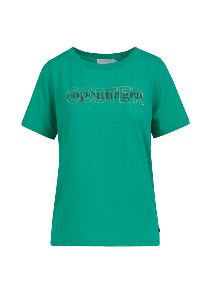 Coster Copenhagen T-SHIRT MED LOGO T-Shirt Clover green - 408
