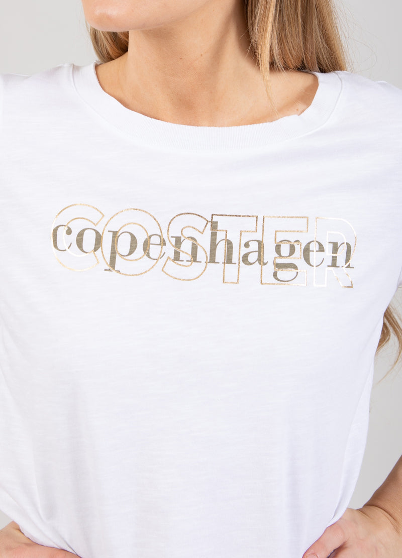 Coster Copenhagen T-SHIRT MED LOGO T-Shirt White - 200