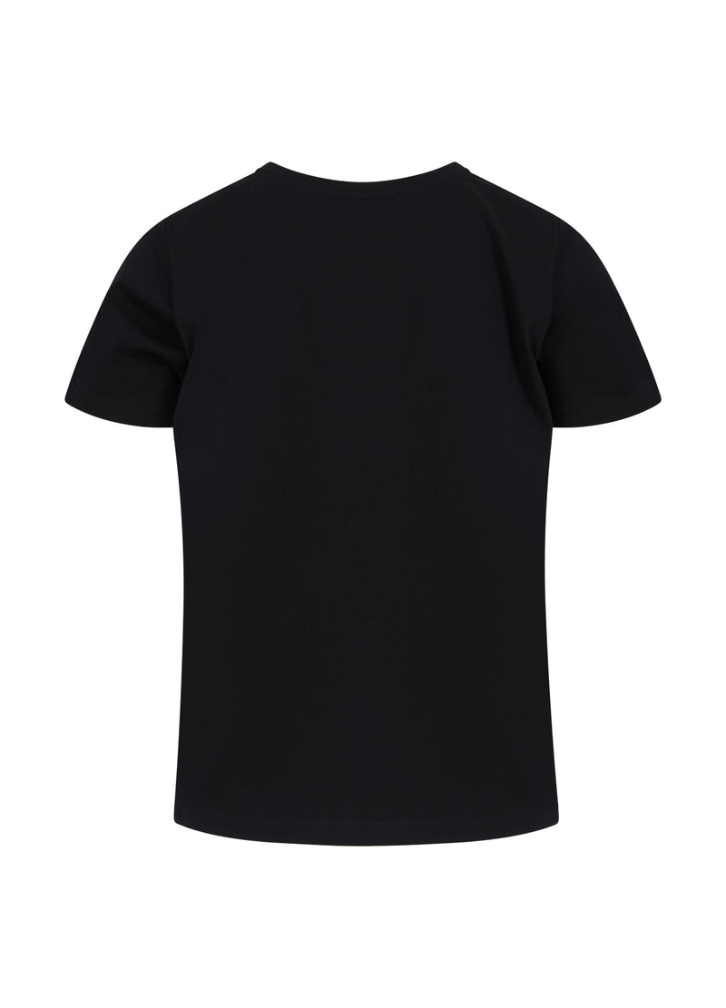 Coster Copenhagen T-SHIRT MED RUNDT HALS - KORTA ÄRMAR T-Shirt Black - 100