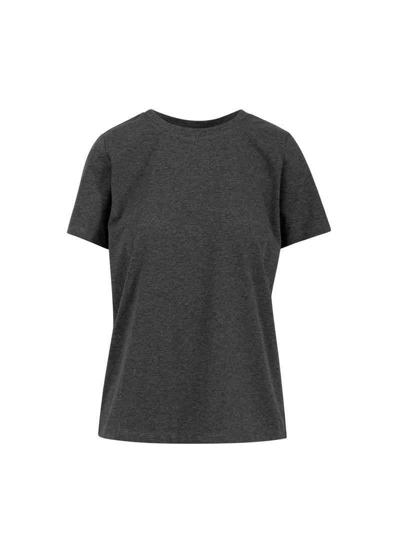 Coster Copenhagen T-SHIRT MED RUNDT HALS - KORTA ÄRMAR T-Shirt Dark Grey Melange - 128