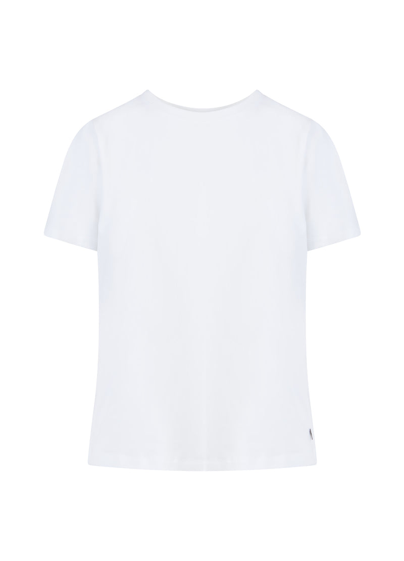 Coster Copenhagen T-SHIRT MED RUNDT HALS - KORTA ÄRMAR T-Shirt White - 200