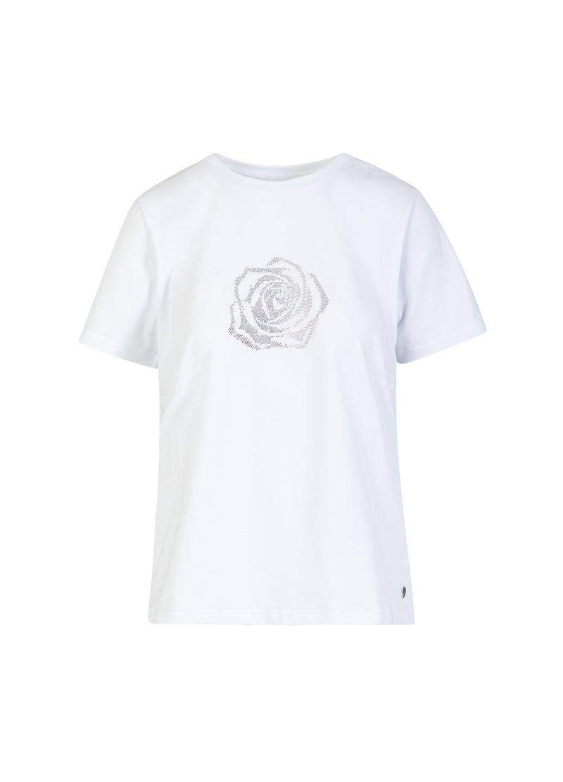 Coster Copenhagen T-SHIRT MED STRASSSTENAR Shirt/Blouse White - 200