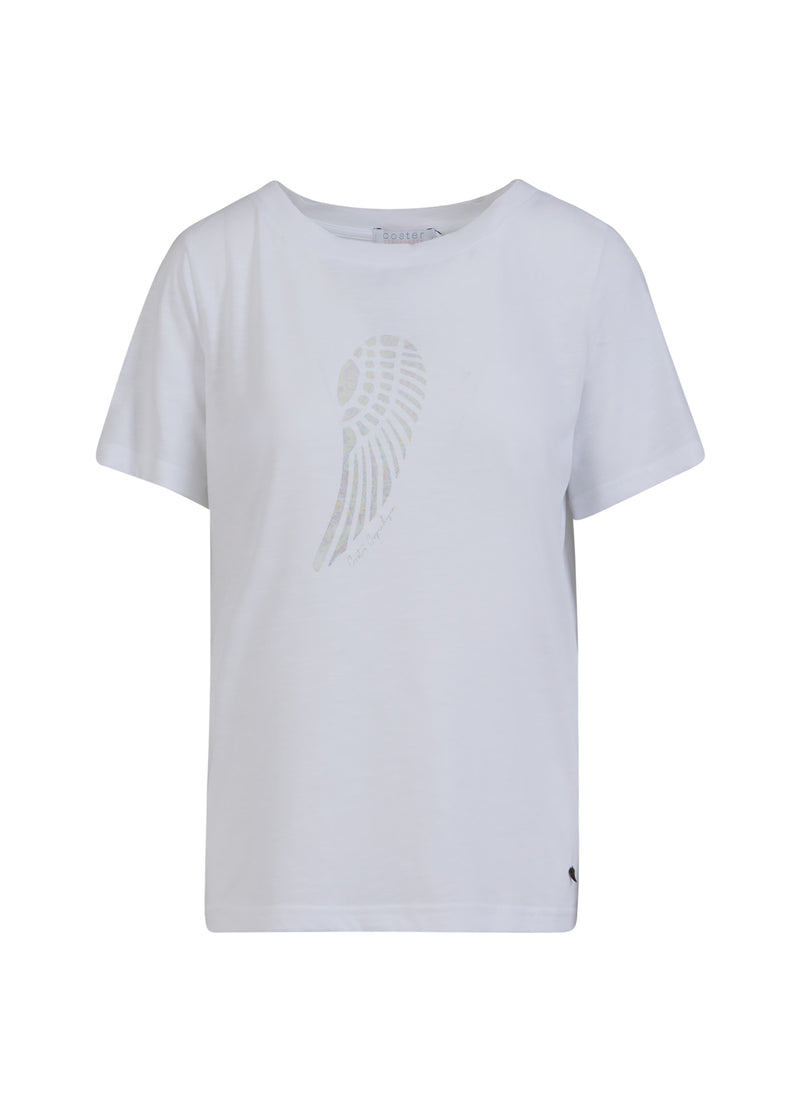 Coster Copenhagen T-SHIRT MED VINGE T-Shirt White - 200
