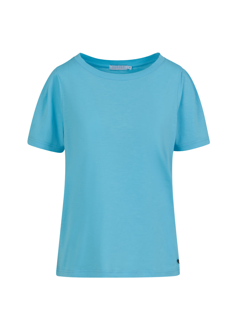 Coster Copenhagen T-SHIRT MED VÄCK T-Shirt Aqua blue - 585