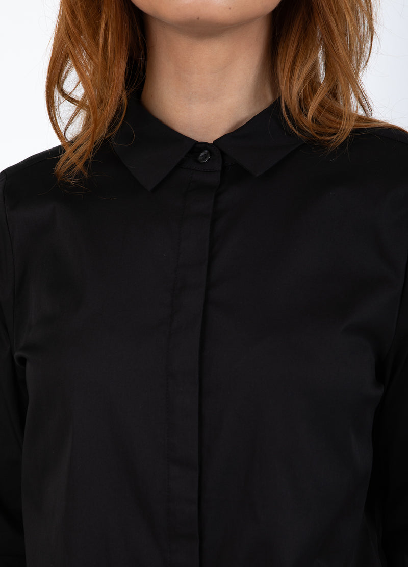 Coster Copenhagen TÄTSITTANDE KLASSISK SKJORTA Shirt/Blouse Black - 100