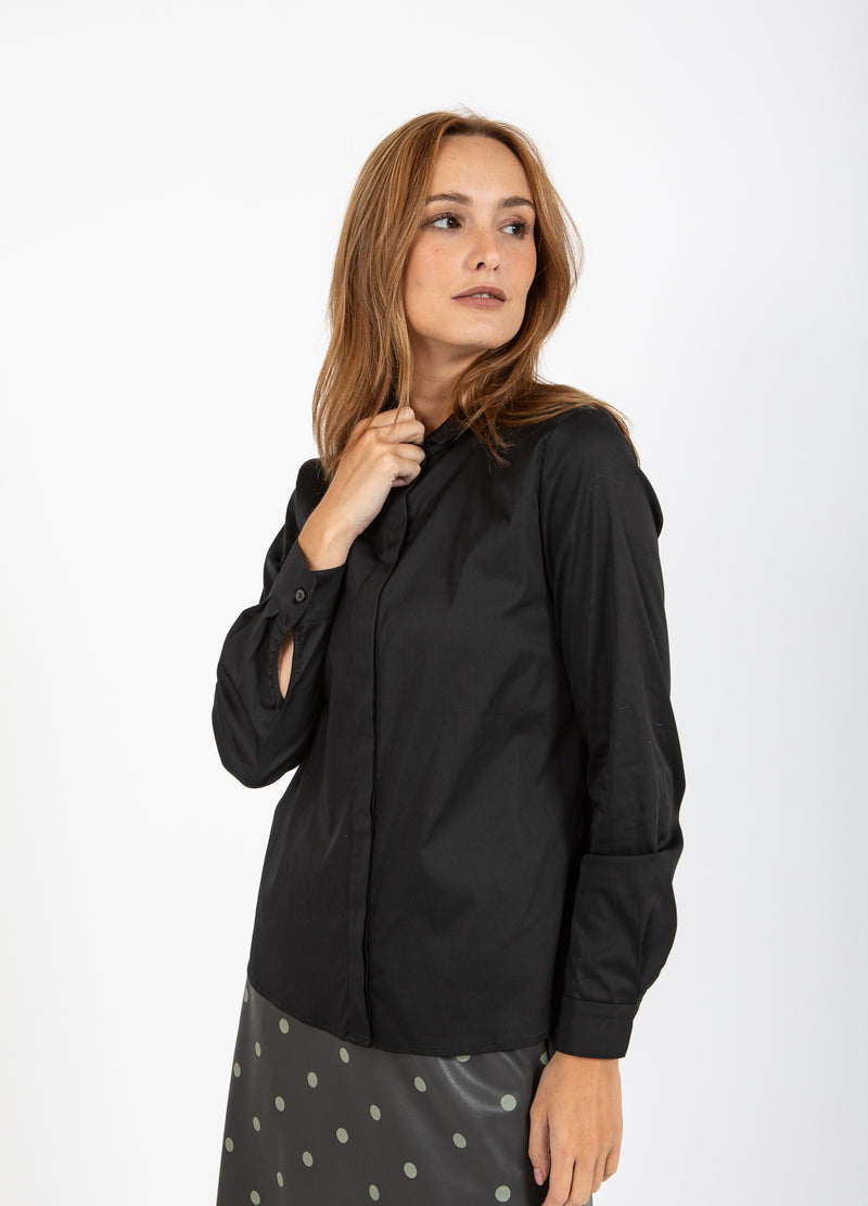 Coster Copenhagen TÄTSITTANDE KLASSISK SKJORTA Shirt/Blouse Black - 100