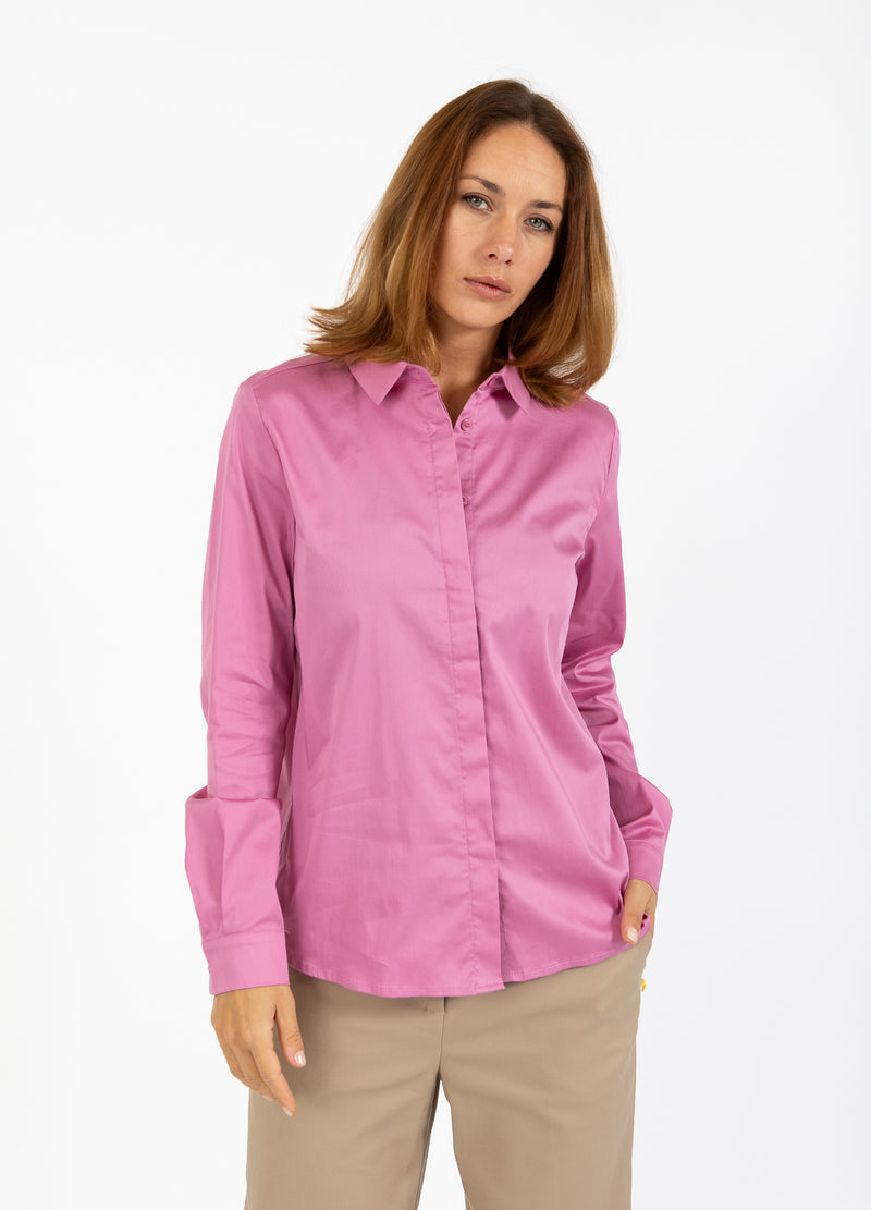 Coster Copenhagen TÄTSITTANDE KLASSISK SKJORTA Shirt/Blouse Magenta - 861