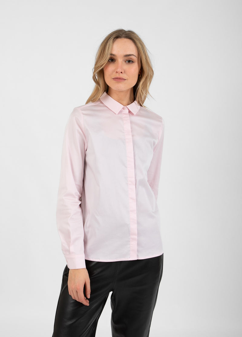 Coster Copenhagen TÄTSITTANDE KLASSISK SKJORTA Shirt/Blouse Powder rose - 686