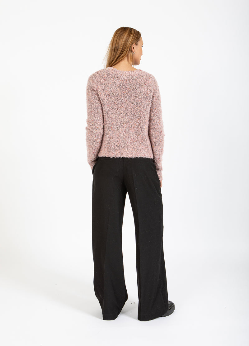 Coster Copenhagen TÄT BOUCLE KARDIGAN Knitwear Rose boucle - 677