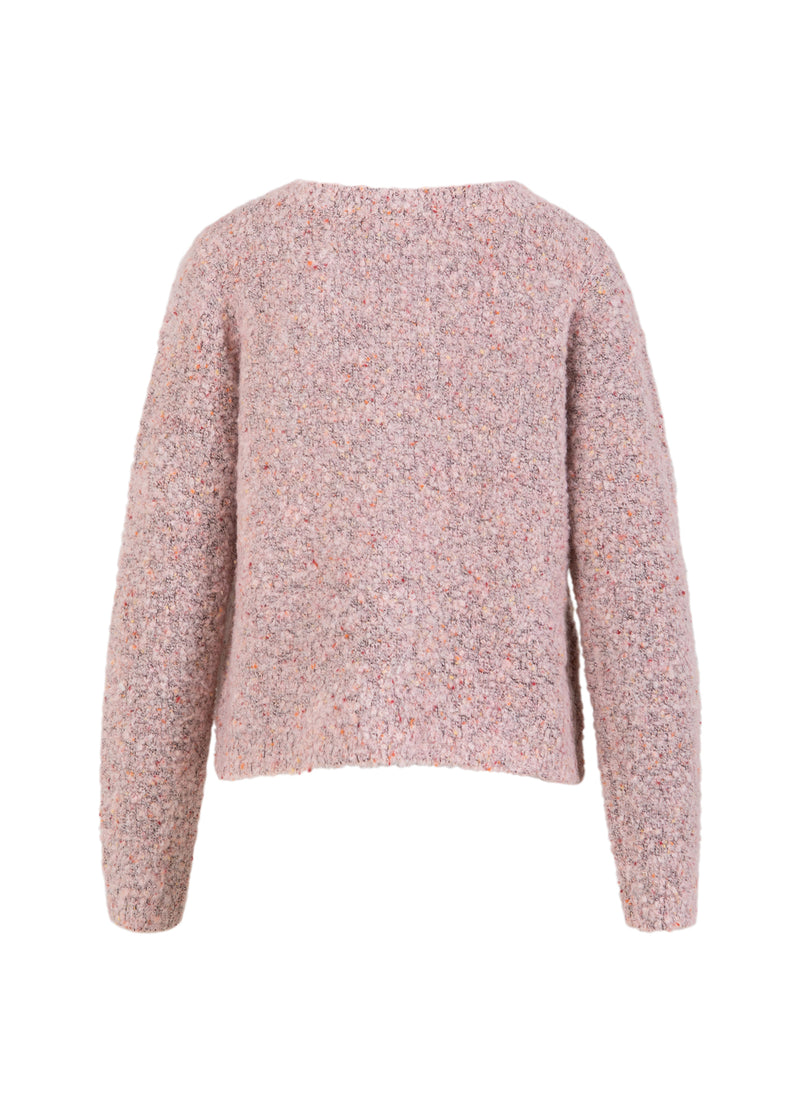 Coster Copenhagen TÄT BOUCLE KARDIGAN Knitwear Rose boucle - 677