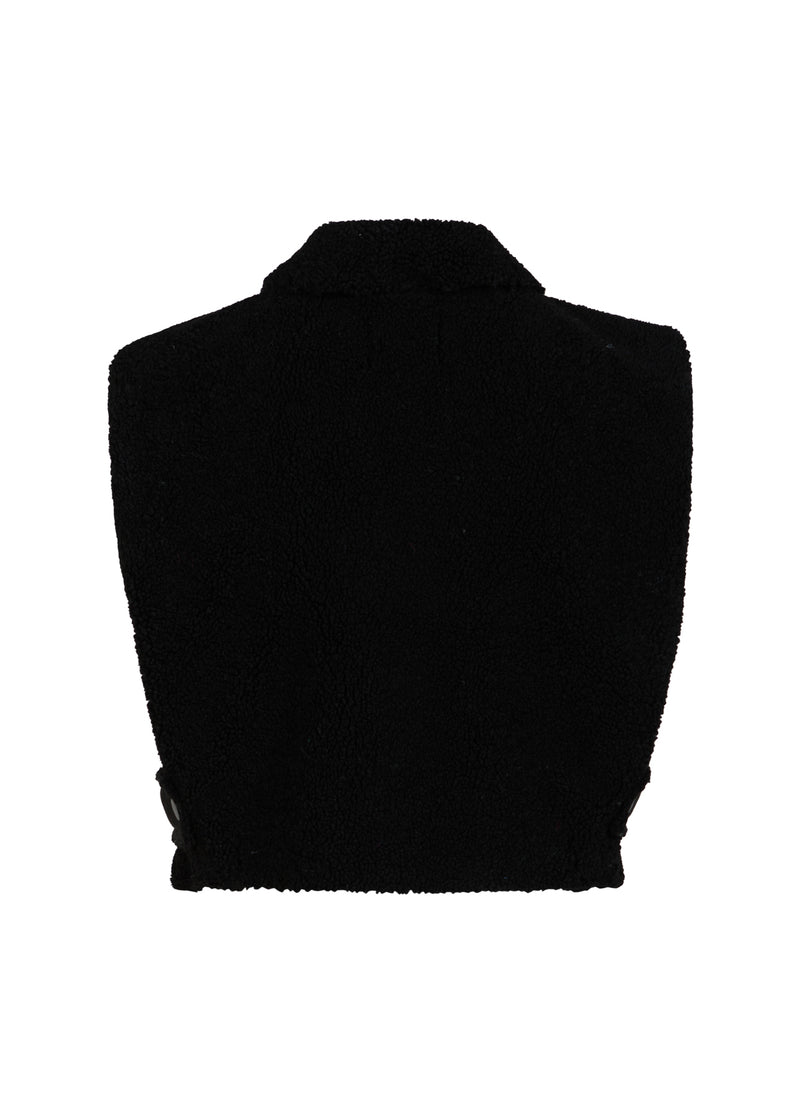 Coster Copenhagen TEDDY VÄST Outerwear Black - 100