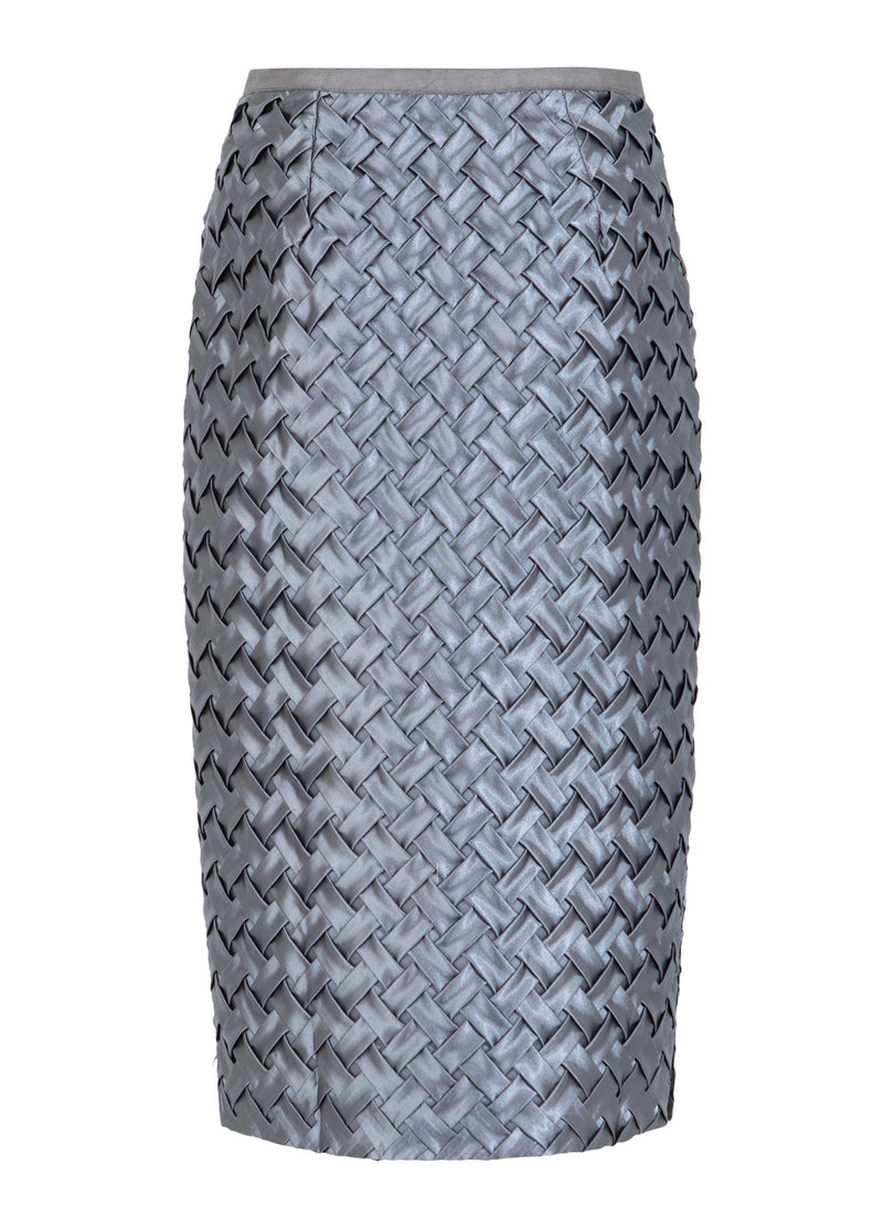Coster Copenhagen TEXTURERAD KJOL Skirt Mist grey - 121