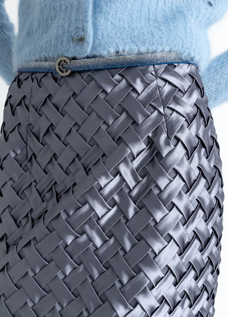 Coster Copenhagen TEXTURERAD KJOL Skirt Mist grey - 121