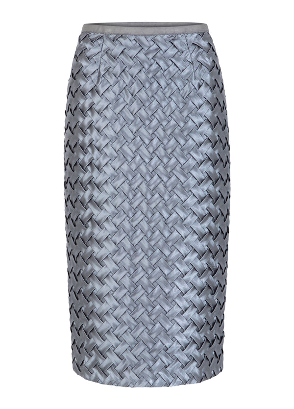 Coster Copenhagen TEXTURERAD KJOL Skirt Mist grey - 121