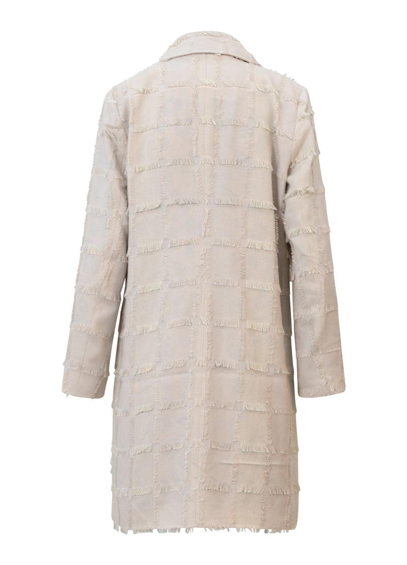 Coster Copenhagen TEXTURERAD LÅNGROCK Outerwear Creme - 241