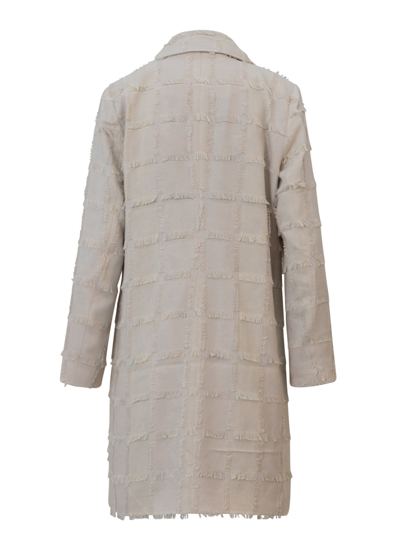 Coster Copenhagen TEXTURERAD LÅNGROCK Outerwear Creme - 241